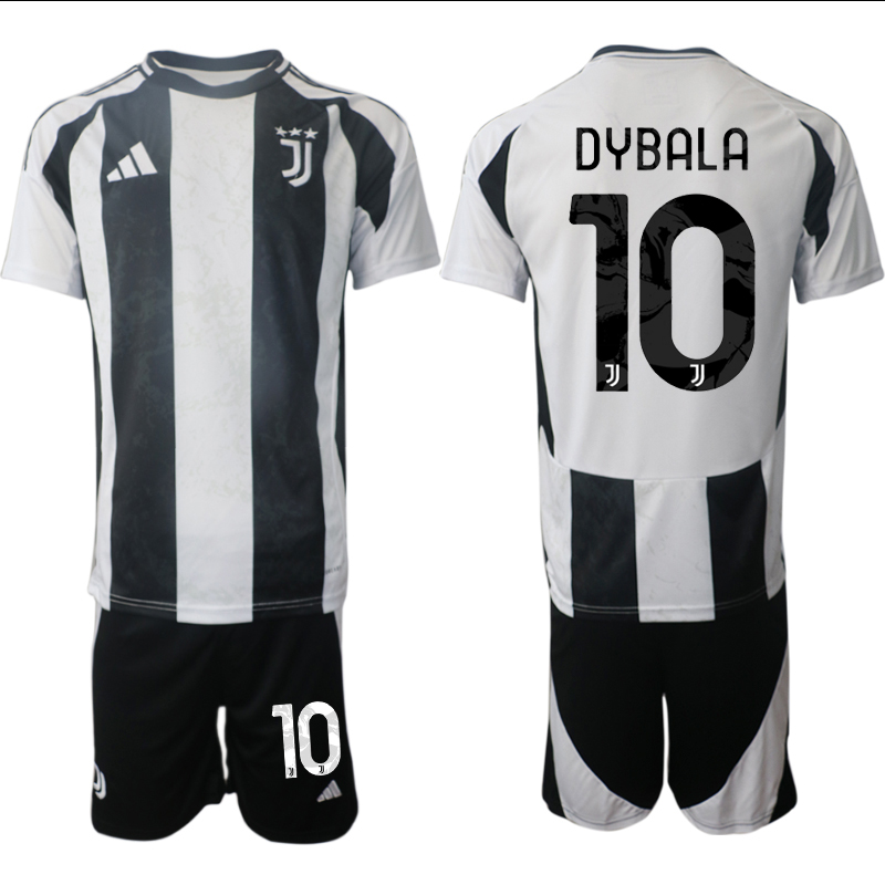 Men 2024-2025 Club Juventus home Black #10 Soccer Jerseys